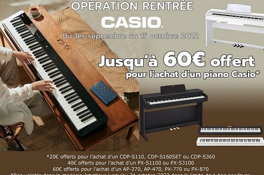 PROMO RENTREE CASIO