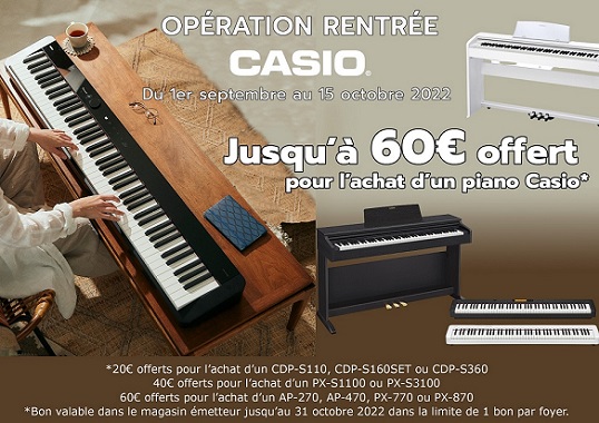 PROMO SPECIALE RENTREE CASIO