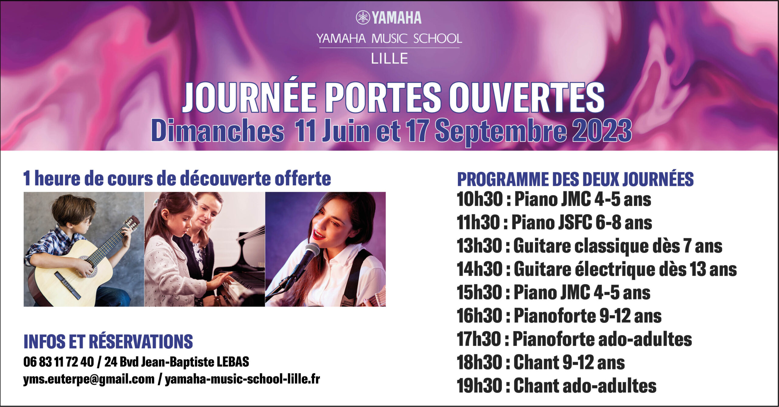 YAMAHA MUSIC SCHOOL vous invite!    Avec Sandrine LALLIET,  la meilleure façon d’aborder la musique!