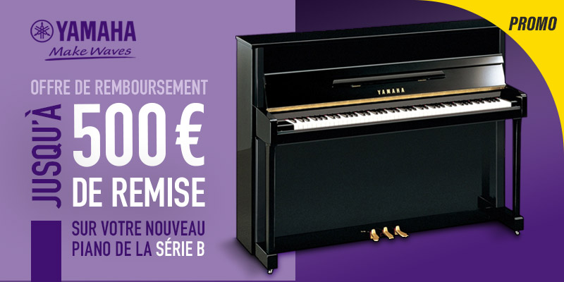 OFFRE DE REMBOURSEMENT SUR LES PIANOS YAMAHA SERIE »B »  JUSQU’AU 31 DECEMBRE   Plus d’infos: Pierre 0675243151